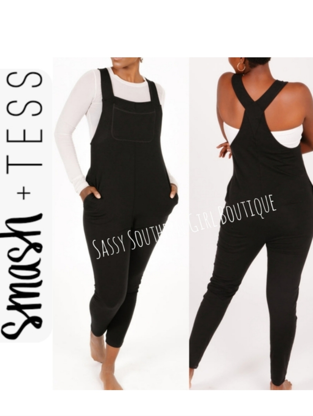 🆕⭐Smash + Tess black jumpsuit romper